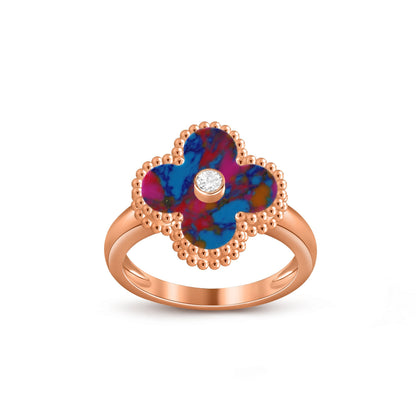 [Camiery]CLOVER DIAMOND RING ROSE GOLD COLLECTION