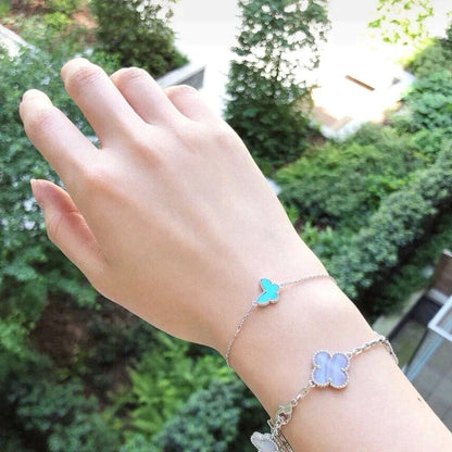[Camiery]BUTTERFLY TURQUOISE BUTTERFLY BRACELET SILVER