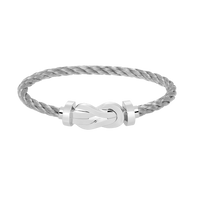 [Camiery]CHANCE LARGE 8 FIGURE BUCKLE NO DIAMOND BRACELET SILVER