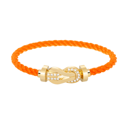 [Camiery]CHANCE LARGE 8 FIGURE BUCKLE HALF DIAMOND BRACELET GOLD