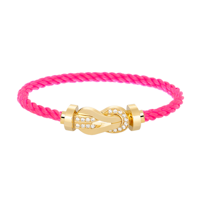 [Camiery]CHANCE LARGE 8 FIGURE BUCKLE HALF DIAMOND BRACELET GOLD