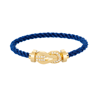 [Camiery]CHANCE LARGE 8 FIGURE BUCKLE HALF DIAMOND BRACELET GOLD