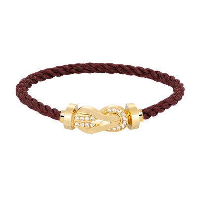 [Camiery]CHANCE LARGE 8 FIGURE BUCKLE HALF DIAMOND BRACELET GOLD