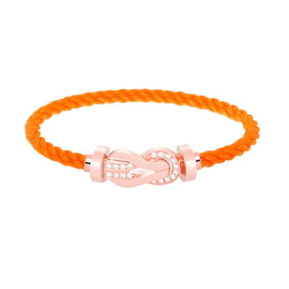 [Camiery]CHANCE LARGE 8 FIGURE BUCKLE HALF DIAMOND BRACELET ROSE GOLD