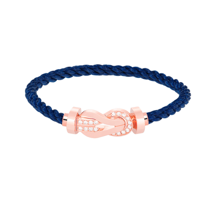 [Camiery]CHANCE LARGE 8 FIGURE BUCKLE HALF DIAMOND BRACELET ROSE GOLD