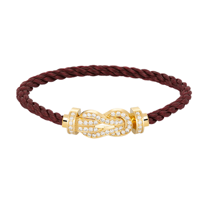[Camiery]CHANCE LARGE 8 FIGURE BUCKLE FULLDIAMOND BRACELET GOLD