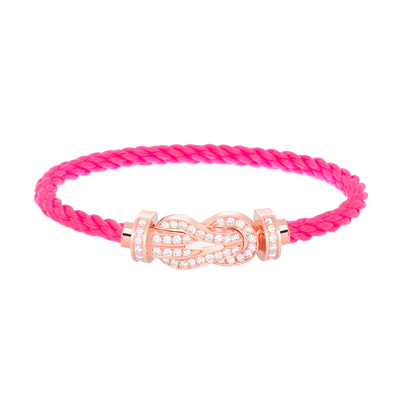 [Camiery]CHANCE LARGE 8 FIGURE BUCKLE FULL DIAMOND BRACELET ROSE GOLD