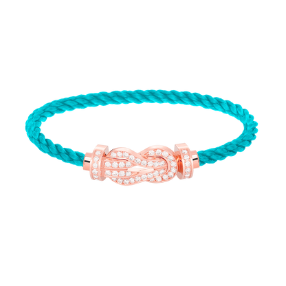 [Camiery]CHANCE LARGE 8 FIGURE BUCKLE FULL DIAMOND BRACELET ROSE GOLD