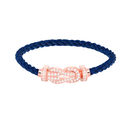 [Camiery]CHANCE LARGE 8 FIGURE BUCKLE FULL DIAMOND BRACELET ROSE GOLD