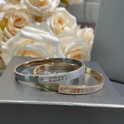 [Camiery]Move Noa Rose Gold Pavé Diamond Bangle Bracelet