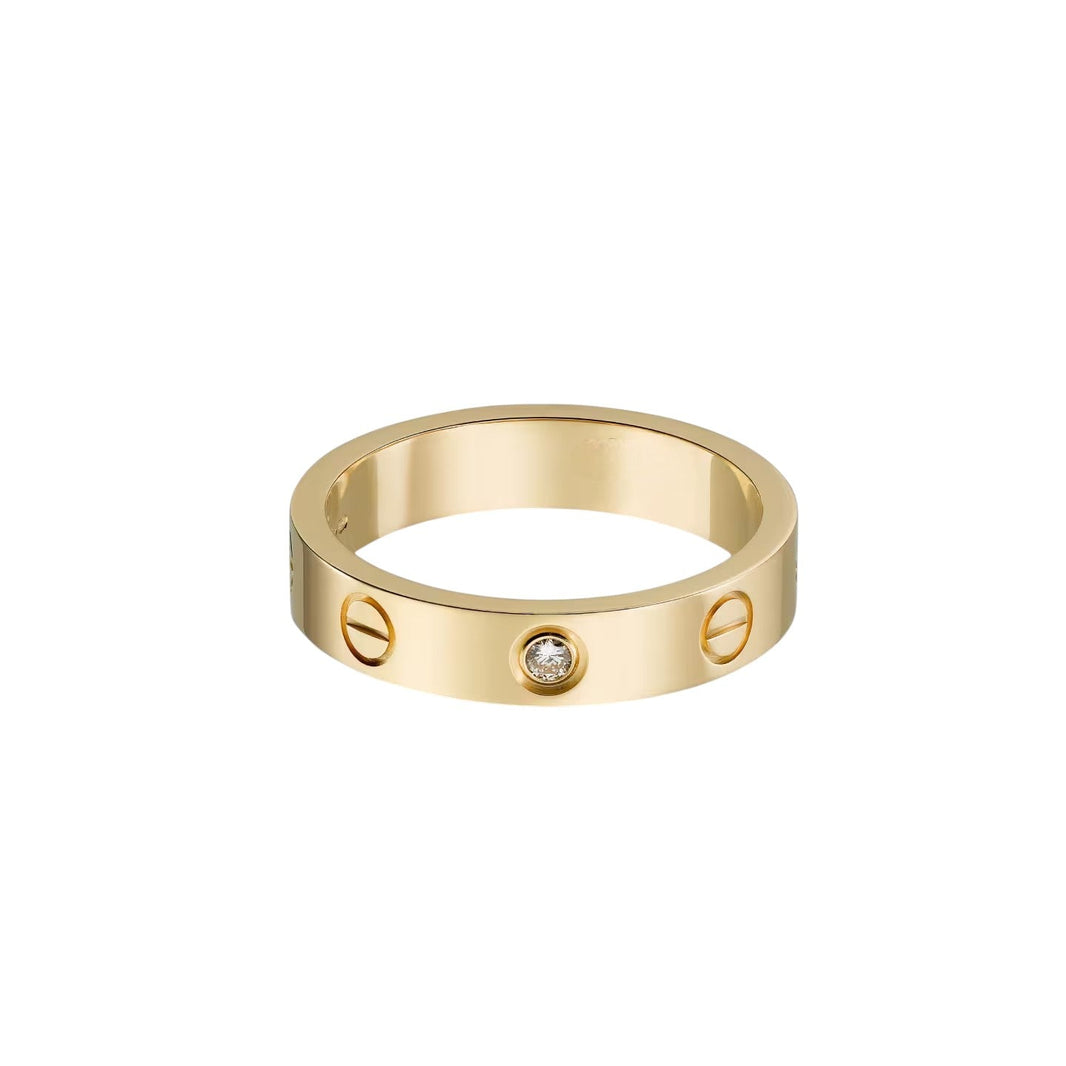 [Camiery] LOVE 4MM 1 DIAMOND RING