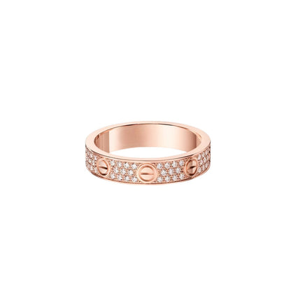 [Camiery] LOVE RING 4.0MM DIAMOND PAVED