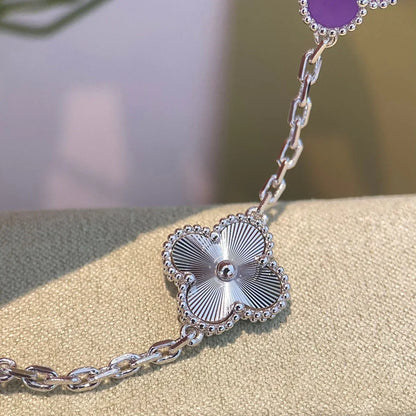 [Camiery] CLOVER 5 MOTIF VIOLET BRACELET COLLECTION
