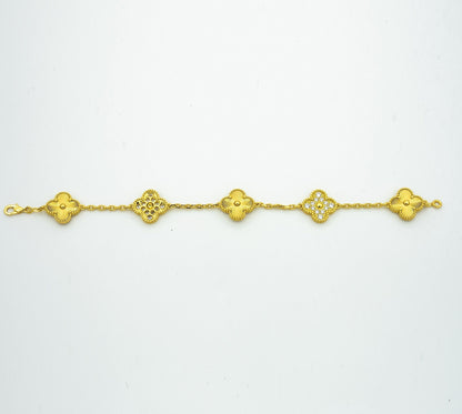 [Camiery] CLOVER 5 MOTIF LASER BRACELET COLLECTION