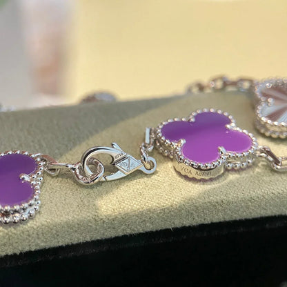 [Camiery] CLOVER 5 MOTIF VIOLET BRACELET COLLECTION