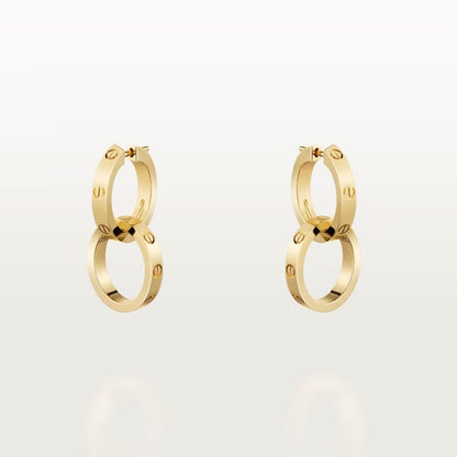 [Camiery] LOVE 3.3MM DANGLE EARRINGS