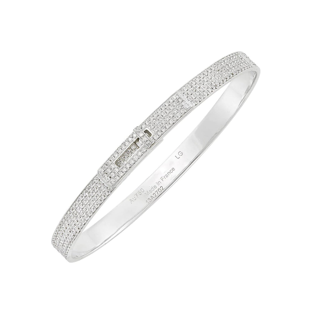 [Camiery]HM KELLY BRACELET IN SILVER AND FULL PAVE DIAMOND