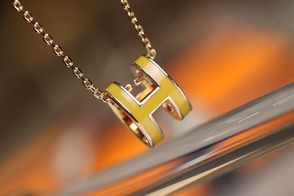 [Camiery]POP H PEDANT PINK GOLD
