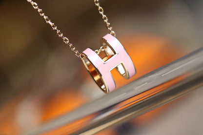 [Camiery]POP H PEDANT PINK GOLD