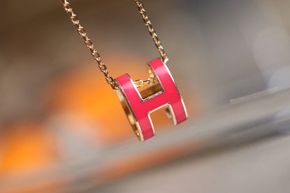 [Camiery]POP H PEDANT PINK GOLD