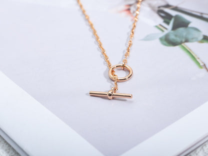[Camiery]ECHAPPEE NECKLACE PINK GOLD