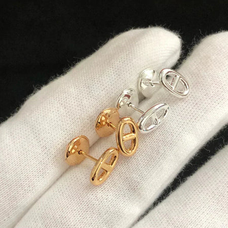 [Camiery]CHAINE SMALL EARRINGS GOLD AND SILVER