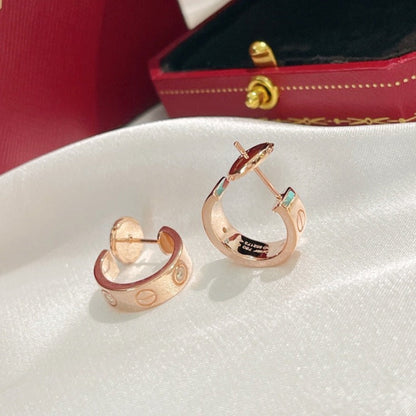 [Camiery] LOVE EARRINGS 5.7MM 2 DIAMONDS