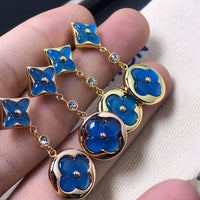 [Camiery]STAR AND SUN AGATE DIAMOND EARRINGS