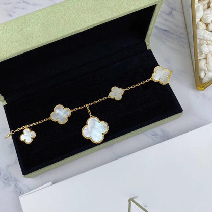 [Camiery]MAGIC CLOVER MOP GOLD BRACELET 5 MOTIFS