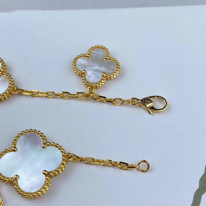 [Camiery]MAGIC CLOVER MOP GOLD BRACELET 5 MOTIFS