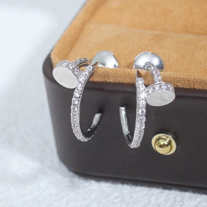 [Camiery] JUSTE FULL DIAMOND SMALL EARRINGS
