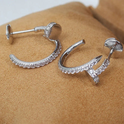 [Camiery] JUSTE FULL DIAMOND SMALL EARRINGS
