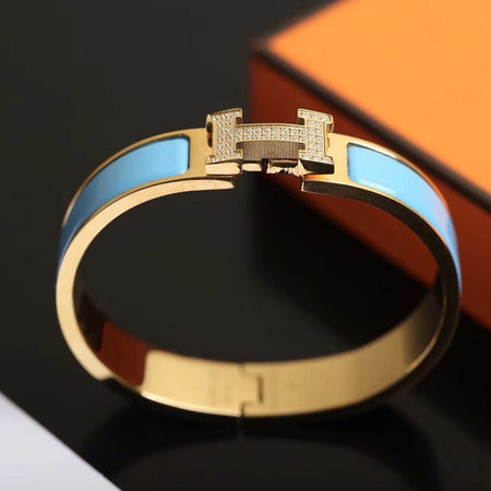 [Camiery]H CLOUD BLUE BRACELET GOLD DIAMOND