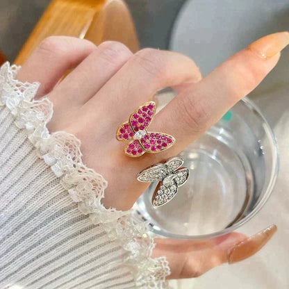 [Camiery]TWIN BUTTERFLY DIAMOND RING