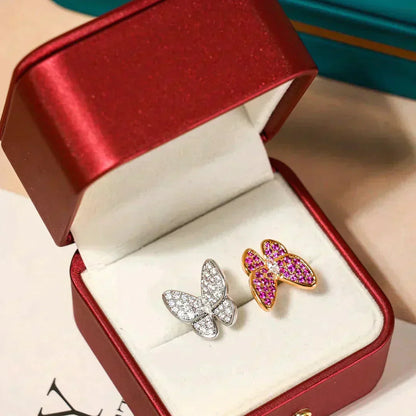 [Camiery]TWIN BUTTERFLY DIAMOND RING