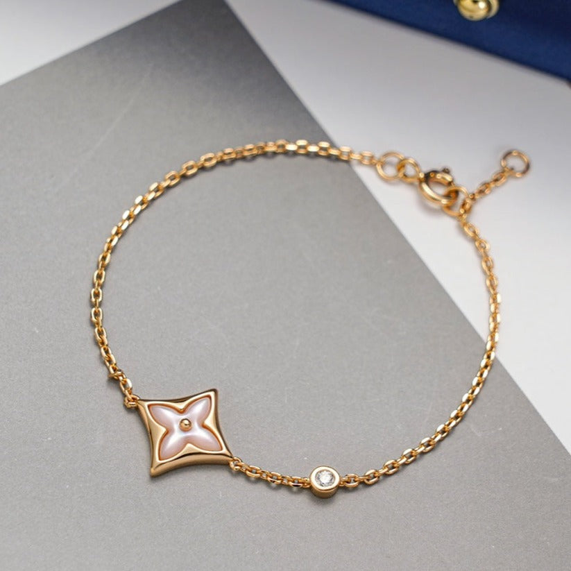 [Camiery]STAR 1 DIAMOND PINK GOLD BRACELET