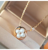 [Camiery]SUN MOP GOLD 1 DIAMOND NECKLACE