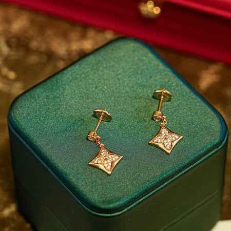 [Camiery]STAR DIAMONDS EARRINGS GOLD