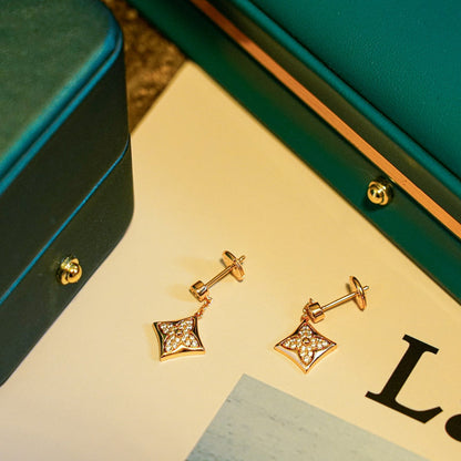 [Camiery]STAR DIAMONDS EARRINGS GOLD