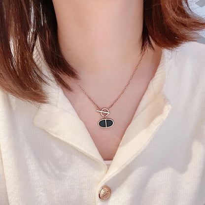 [Camiery]CHAINE VERSO BLACK CERAMIC NECKLACE