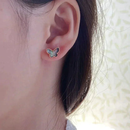 [Camiery]BUTTERFLY DARK MOP  EARRINGS