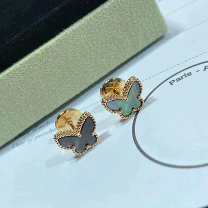 [Camiery]BUTTERFLY DARK MOP  EARRINGS