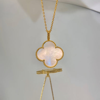 [Camiery]CLOVER 25MM MOP LARGE PENDANT NECKLACE