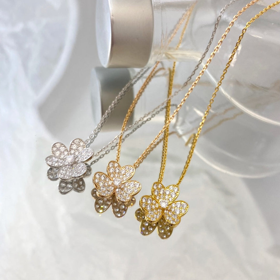 [Camiery]FLOWER DIAMOND NECKLACE