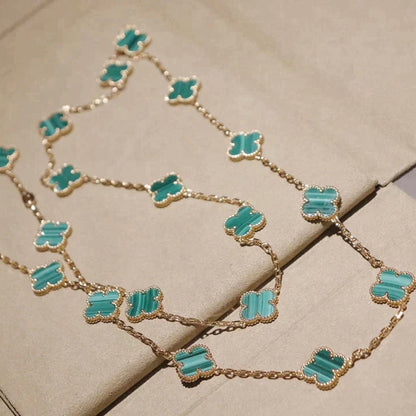 [Camiery]CLOVER 20 MOTIFS MALACHITE GOLD