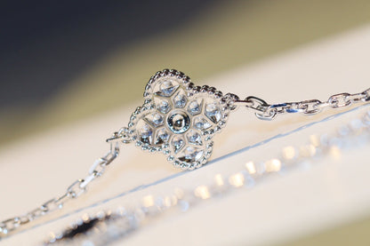 [Camiery]CLOVER 20 MOTIFS ONYX DIAMOND SILVER
