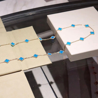 [Camiery]CLOVER 20 MOTIFS TURQUOISE GOLD