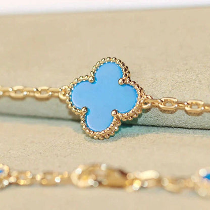 [Camiery]CLOVER 20 MOTIFS TURQUOISE GOLD