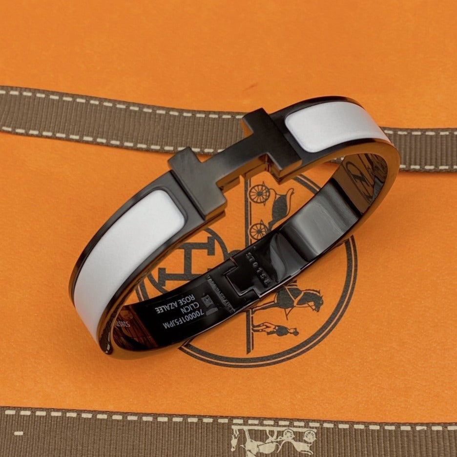[Camiery]H BRACELET 12MM BLACK WHITE CERAMIC
