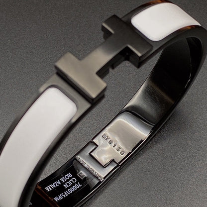 [Camiery]H BRACELET 12MM BLACK WHITE CERAMIC